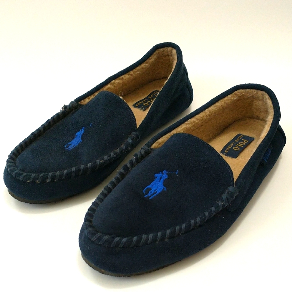 Polo by Ralph Lauren Men's Navy Loafers. Slip-on Size 9
